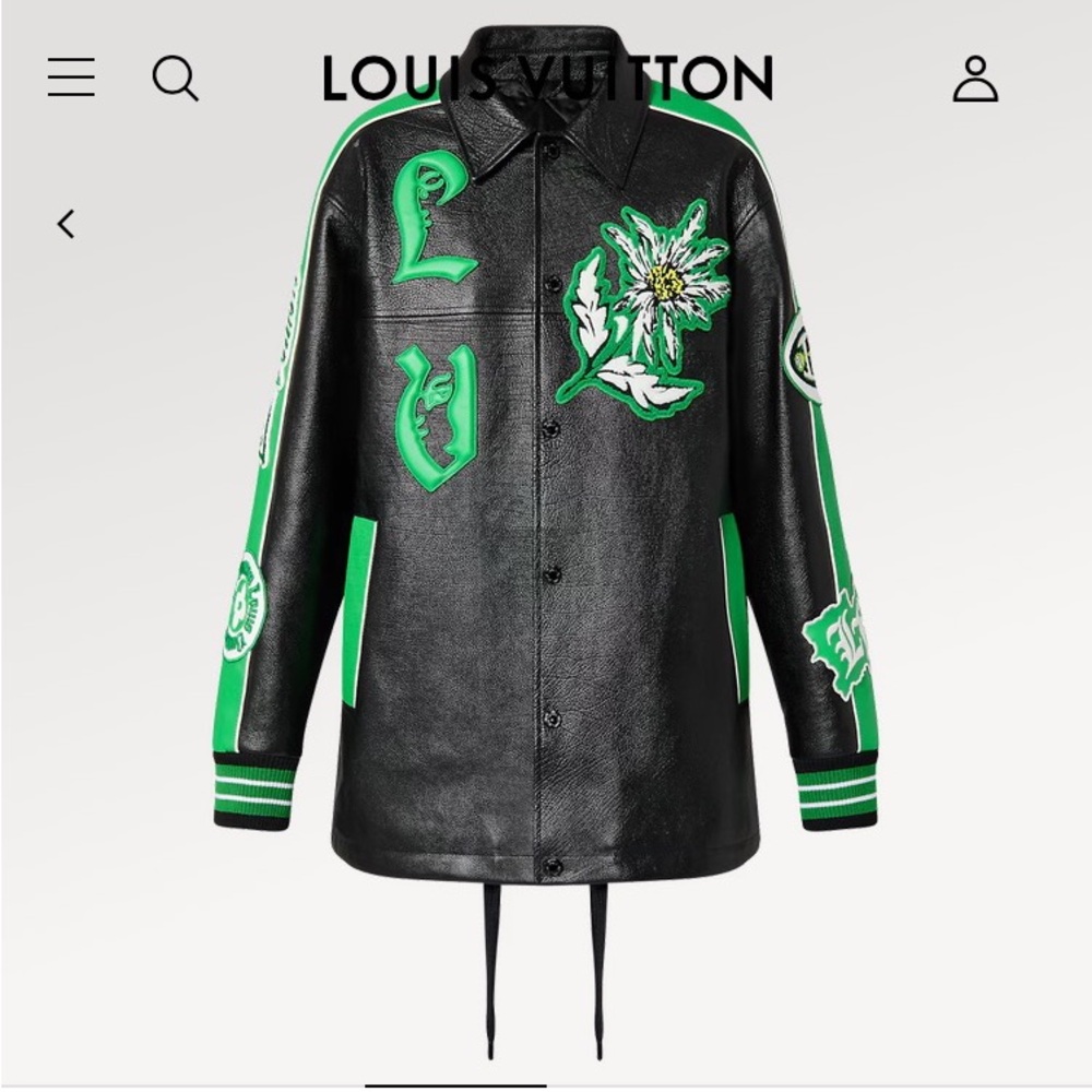 Louis Vuitton leather men’s limit addition, collection jacket like new